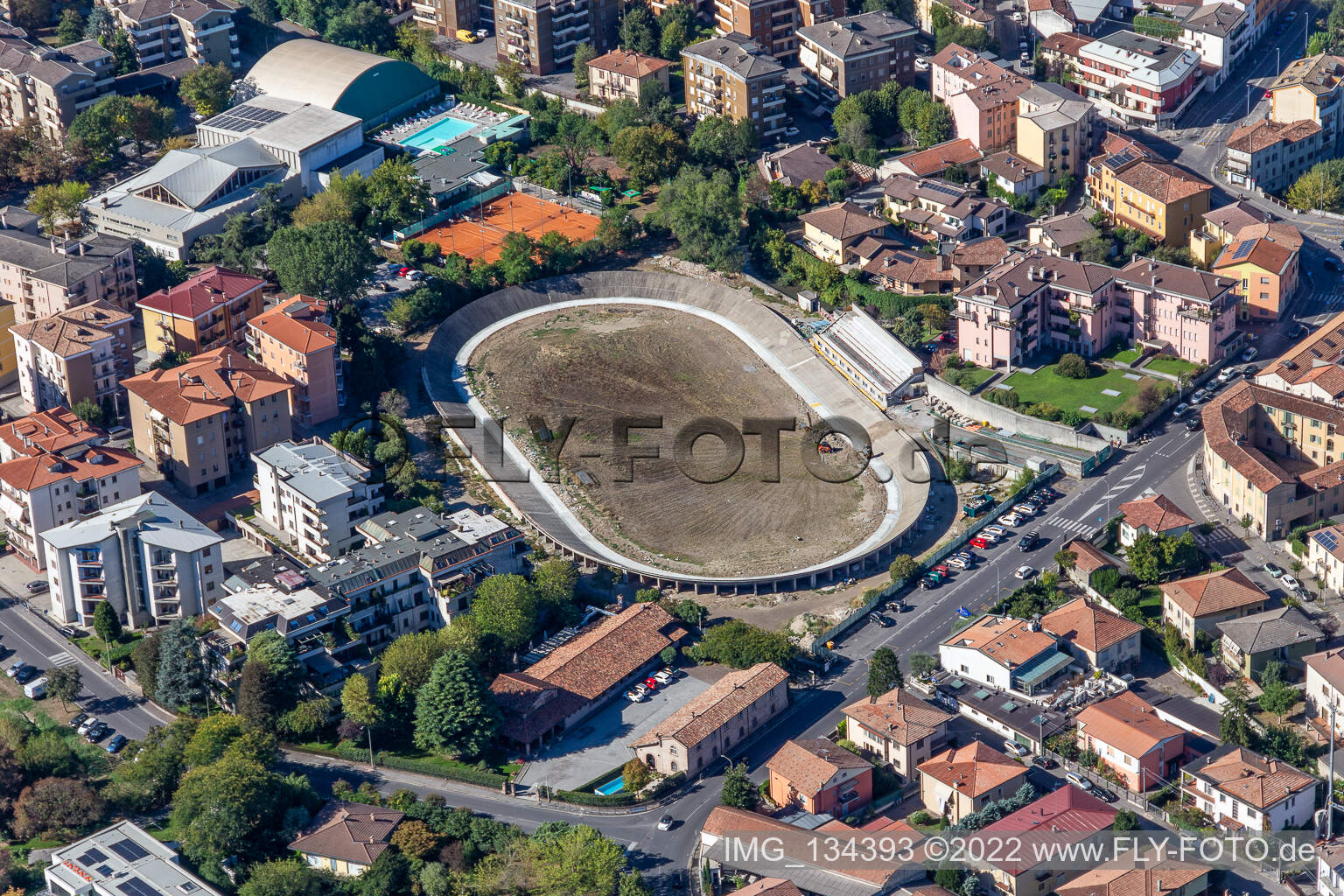 Sports Field "Velodromo in Crema in the state Cremona, Italy