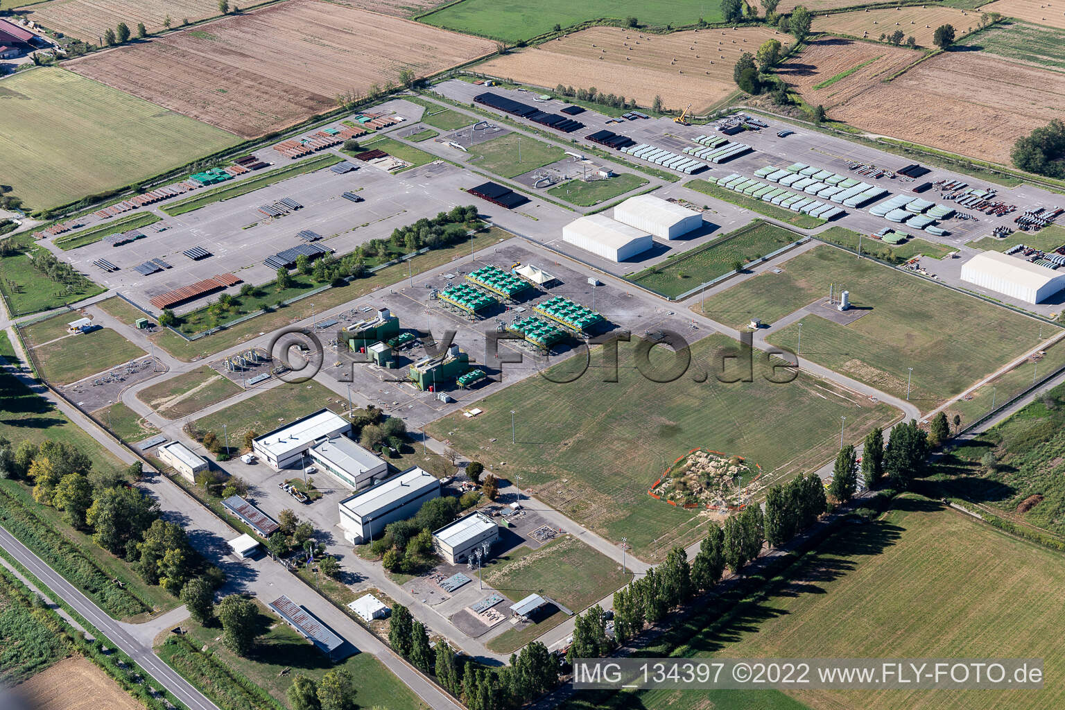 Stogit Di Ripalta (Compressione) in the district Snam in Ripalta Cremasca in the state Cremona, Italy