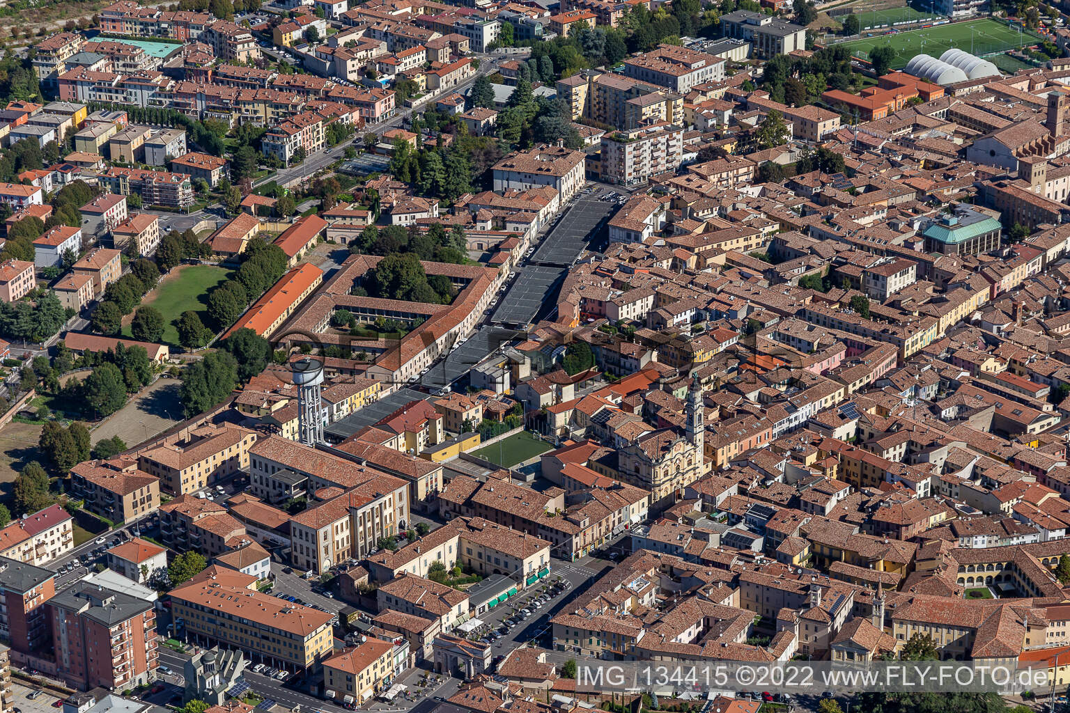 Mercato Coperto, Via Giuseppe Verdi in Crema in the state Cremona, Italy