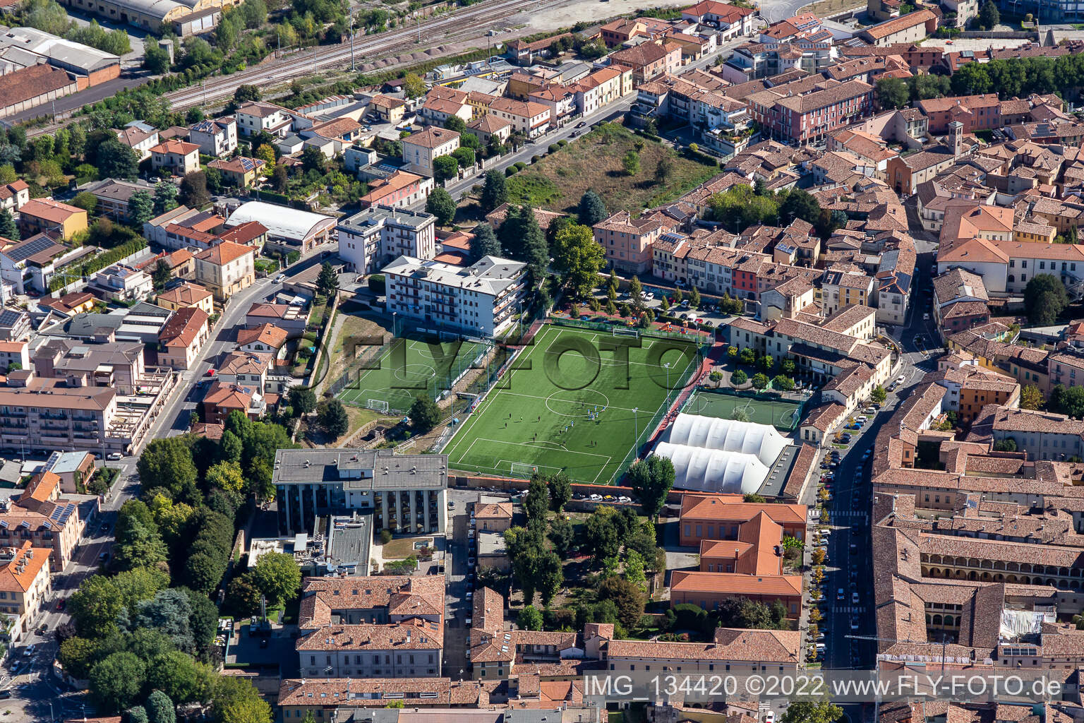 Giuseppe Voltini Stadium in Crema in the state Cremona, Italy