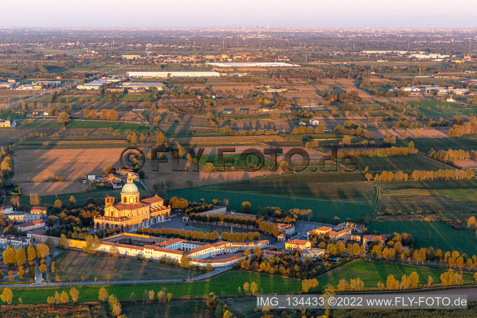 Aerial photograpy of Santa Maria del Fonte Sanctuary