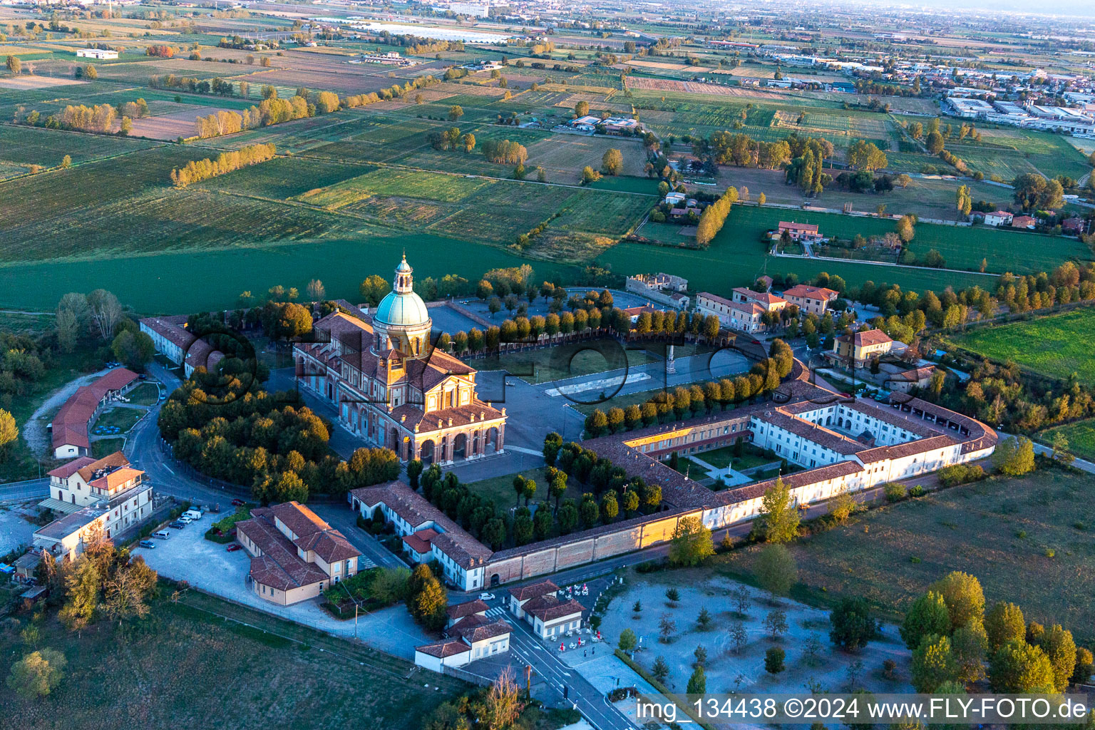 Santa Maria del Fonte Sanctuary from above