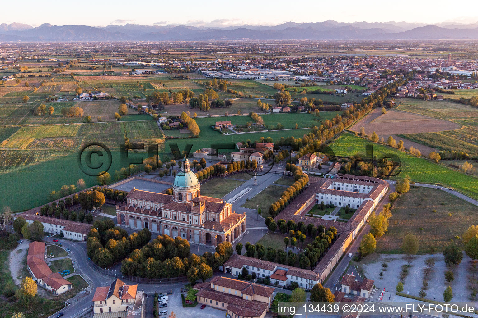 Santa Maria del Fonte Sanctuary out of the air