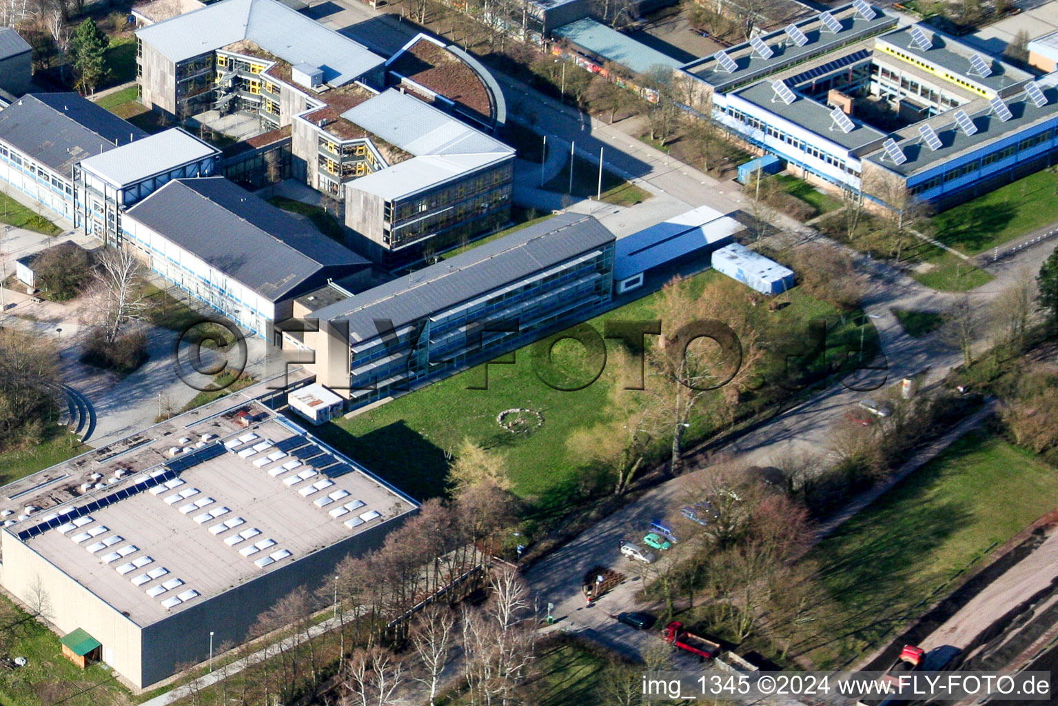 IGS school garden area in Kandel in the state Rhineland-Palatinate, Germany