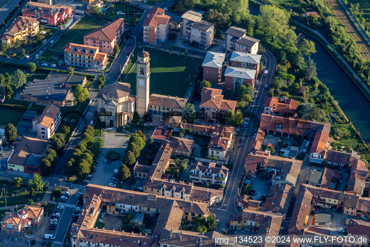 Parish of San Majolo, Abate in Truccazzano in the state Lombardy, Italy