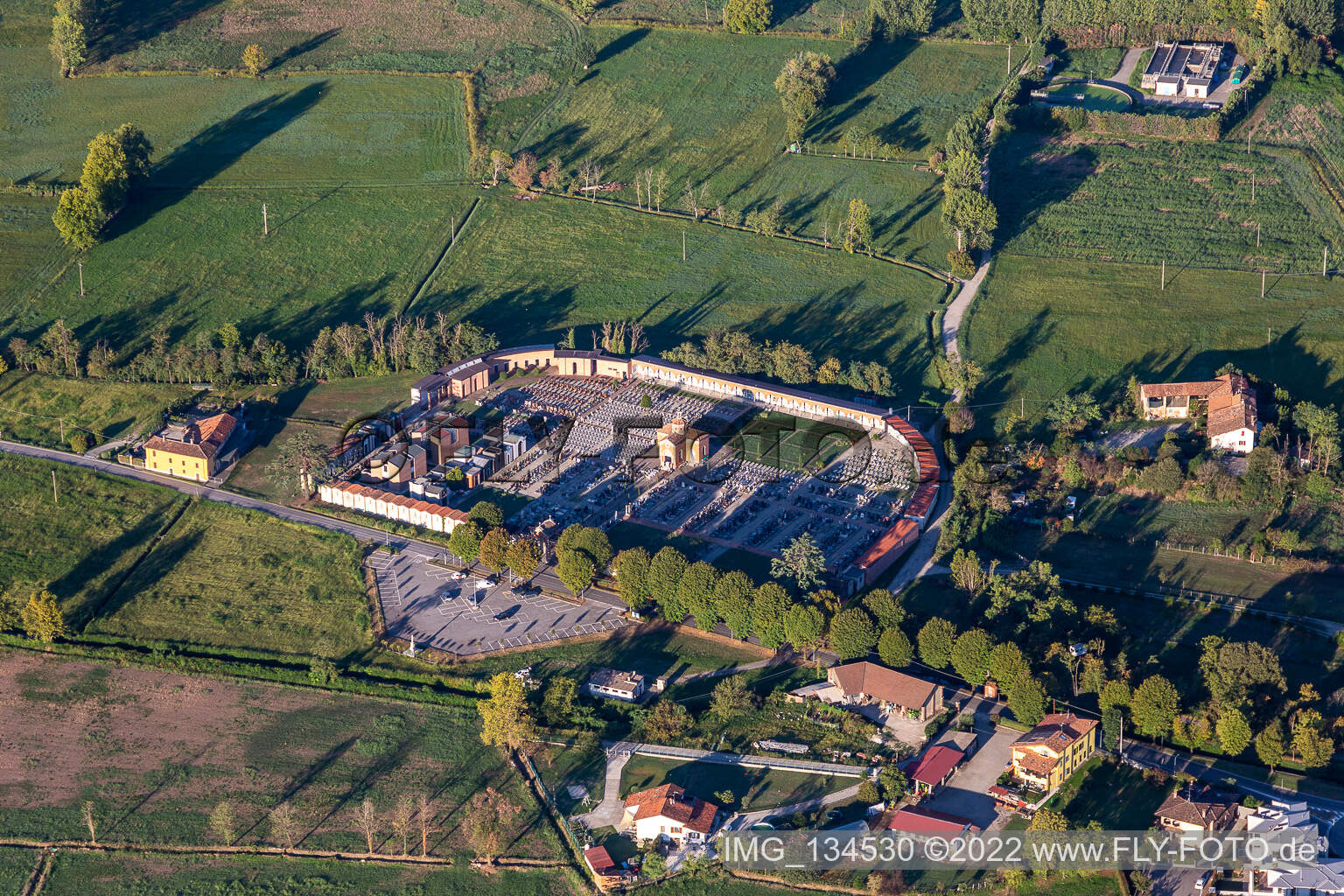 Cimitero Di Rivolta D'adda in Rivolta d’Adda in the state Cremona, Italy