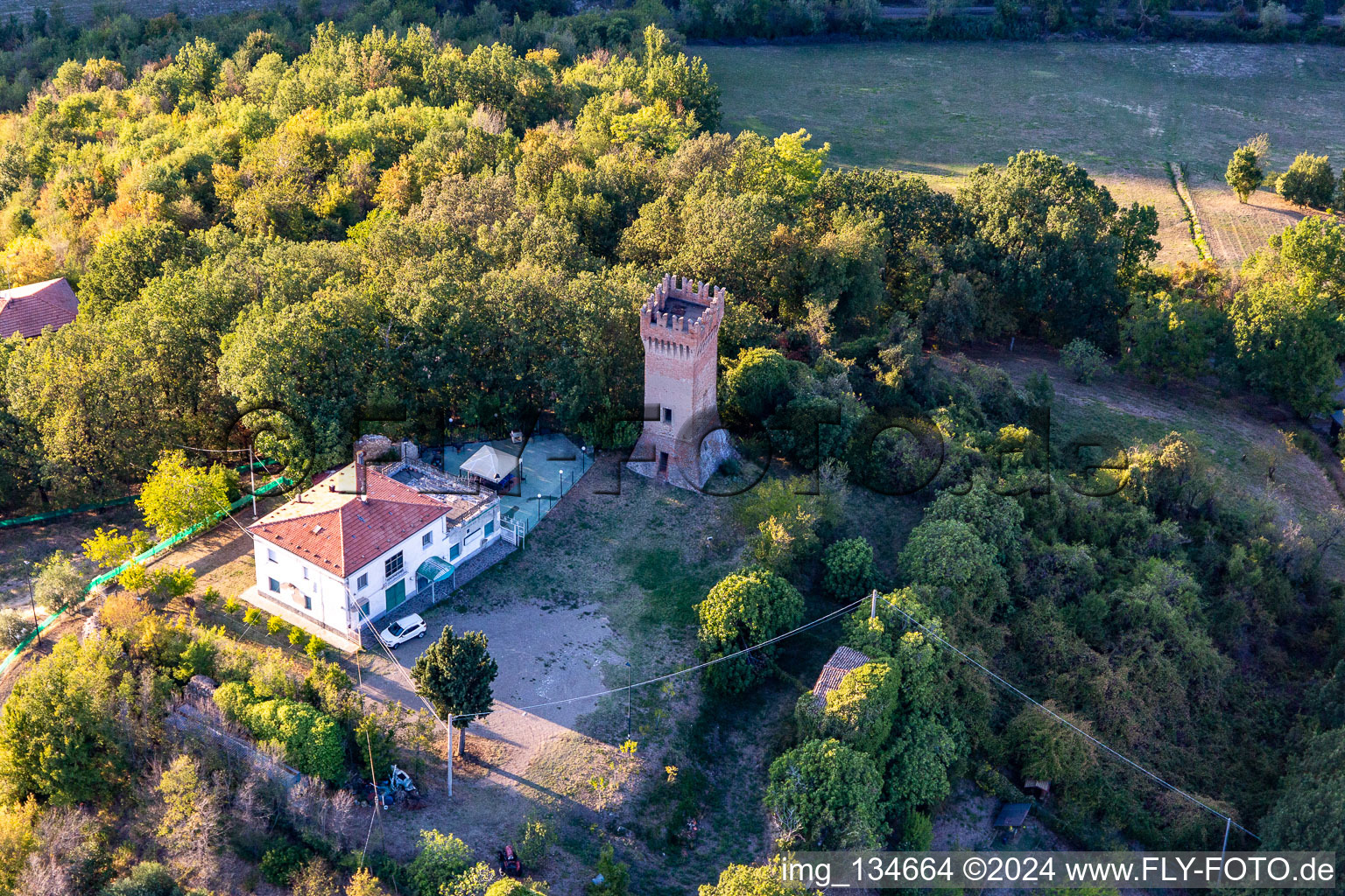 Castle of Dinazzano in the district Veggia-Villalunga in Casalgrande in the state Reggio Emilia, Italy