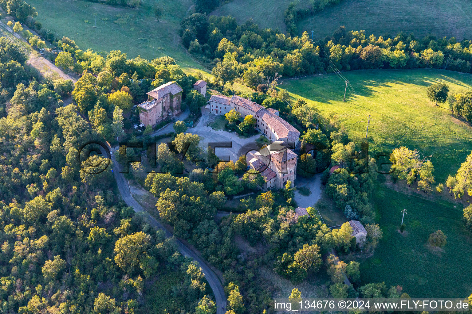 Castle of Casalgrande in Casalgrande in the state Reggio Emilia, Italy