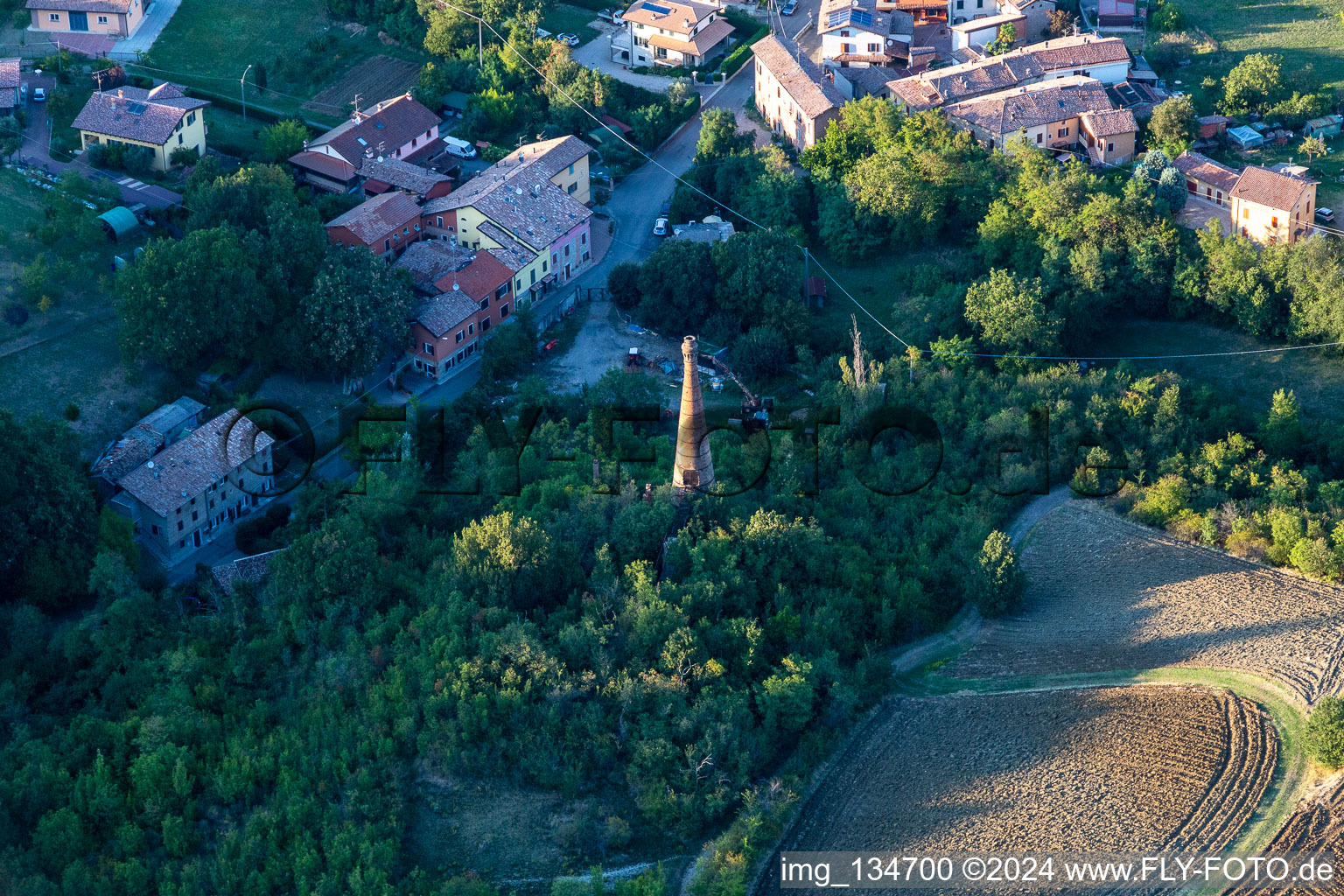 Antique cement kiln in Scandiano in the state Reggio Emilia, Italy