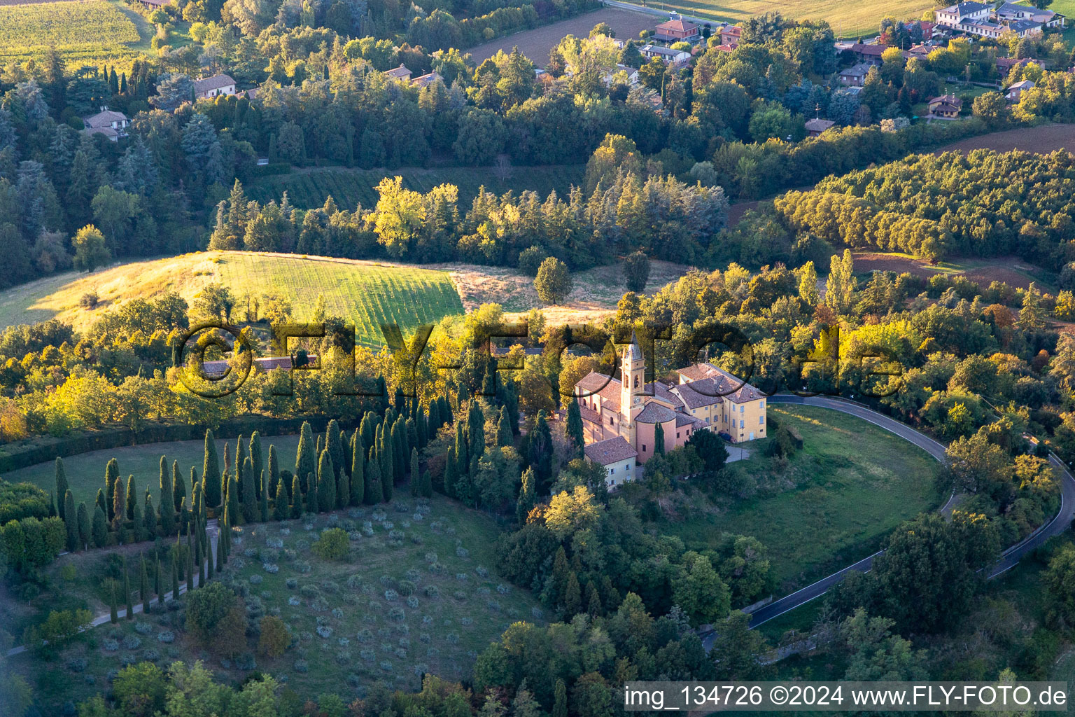 Church of the Nativity of the Beata Vergine Maria in the district Chiesa Albinea in Albinea in the state Reggio Emilia, Italy