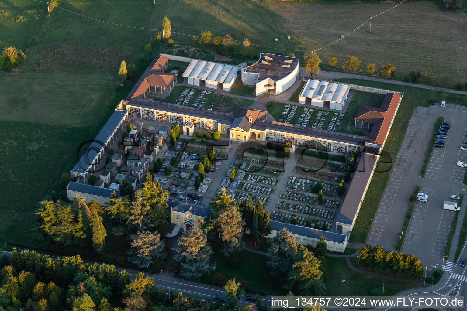 Scandinavian Cemetery in Scandiano in the state Reggio Emilia, Italy