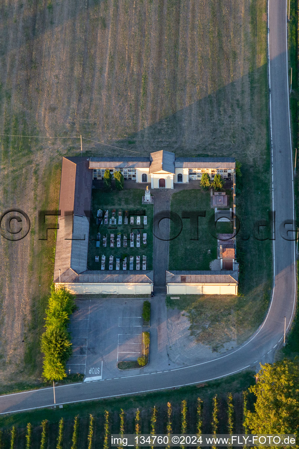 Cemetery of Fellegara in the district Fellegara in Scandiano in the state Reggio Emilia, Italy