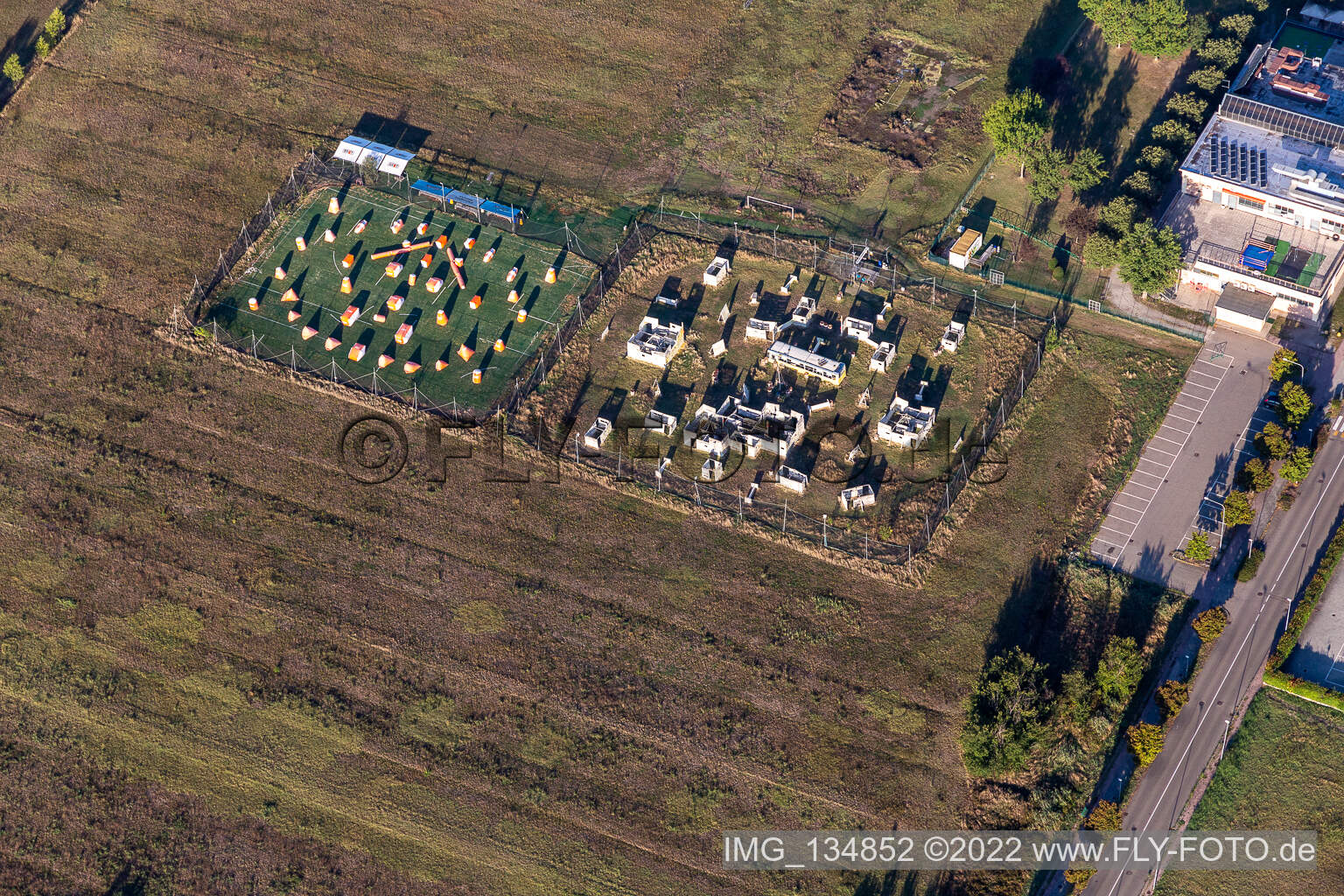Aerial photograpy of Paintball Modena in Modena in the state Modena, Italy