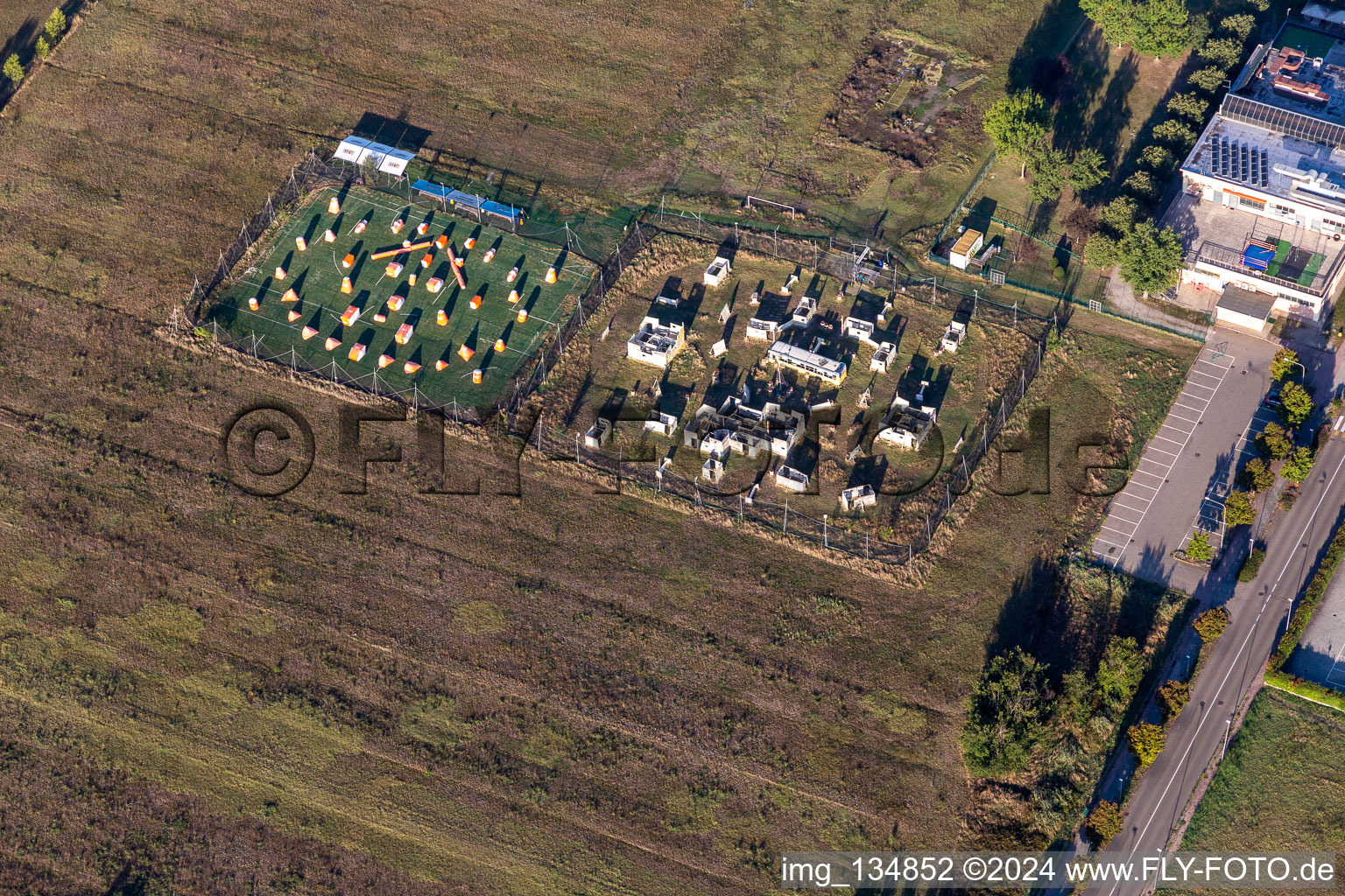 Aerial photograpy of Paintball Modena in Modena in the state Modena, Italy