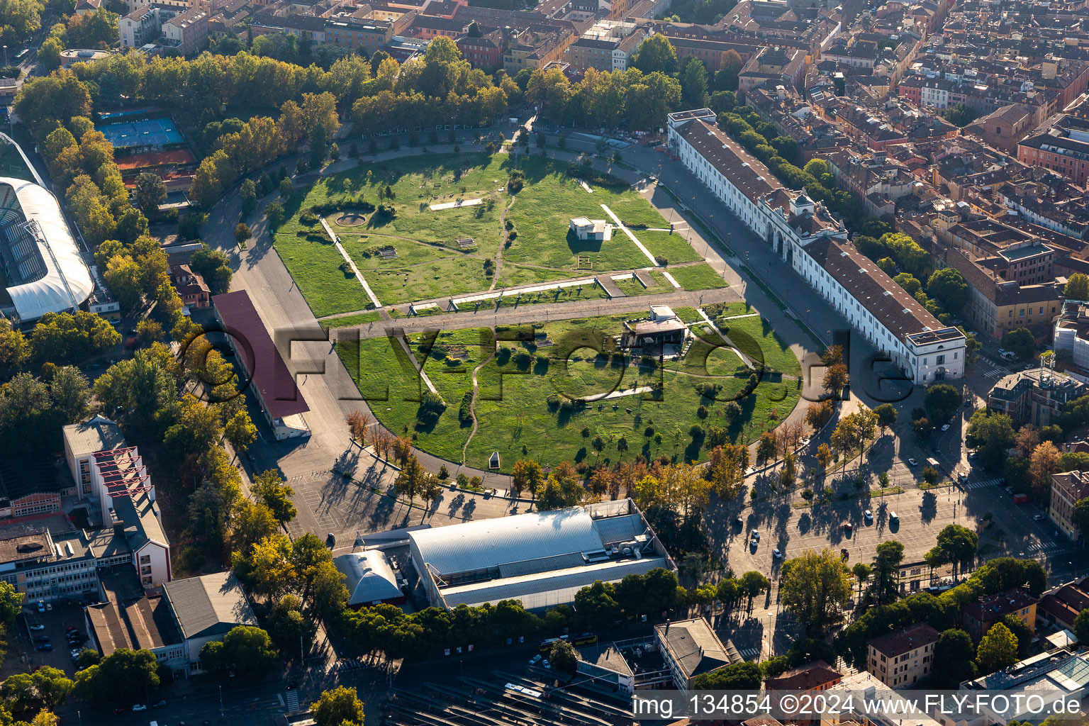 Novi Ark Archaeological Park in Modena in the state Modena, Italy