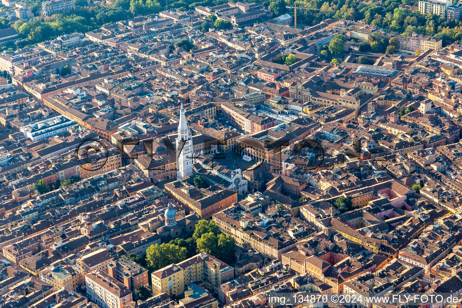 Historic Old Town in Modena in the state Modena, Italy