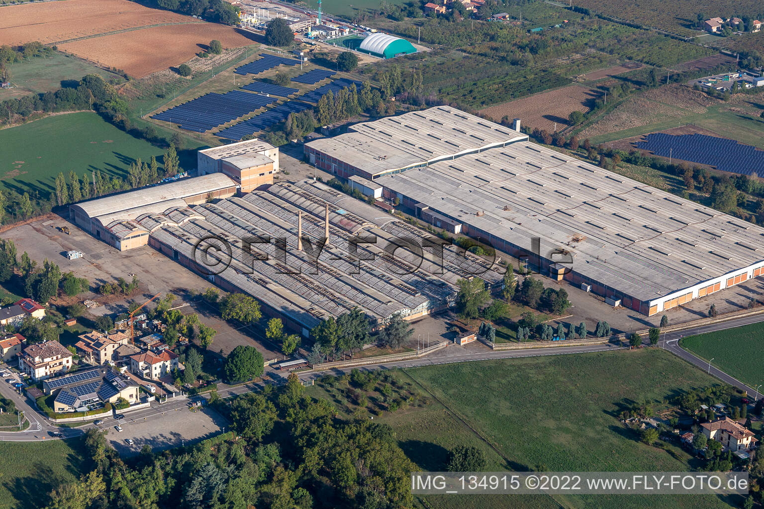 Disused factory in Gorzano in Maranello in the state Modena, Italy