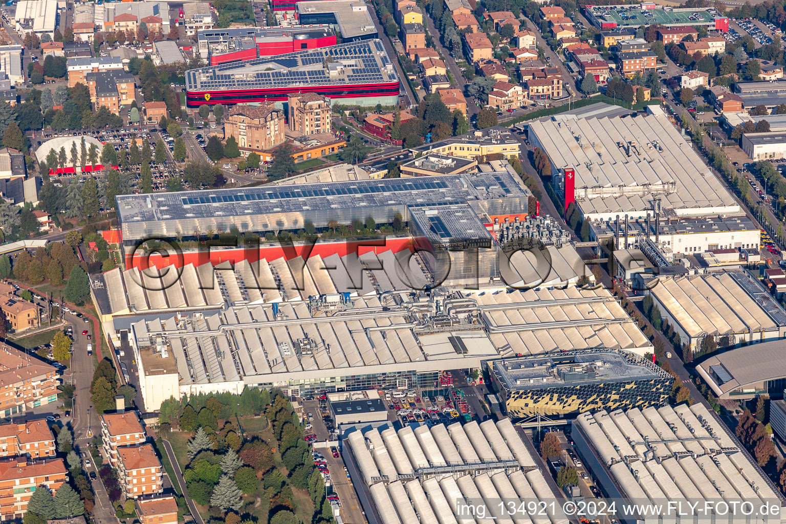 Ferrari SPA in Maranello in the state Modena, Italy out of the air