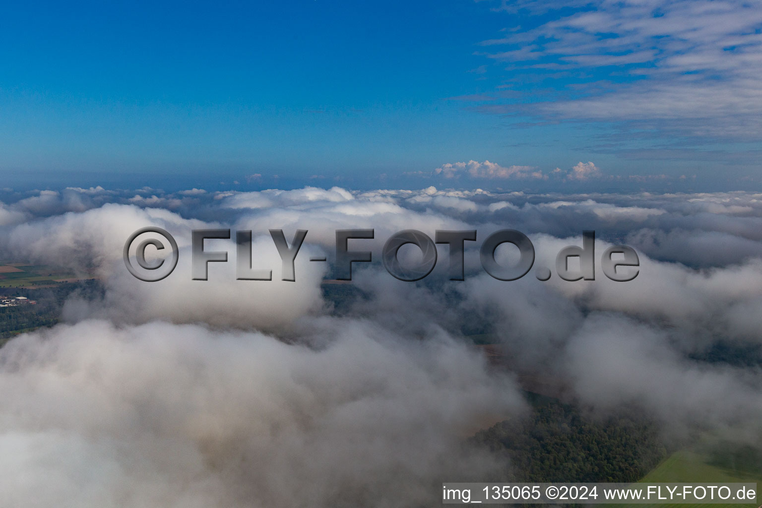 Winden in the state Rhineland-Palatinate, Germany from the plane