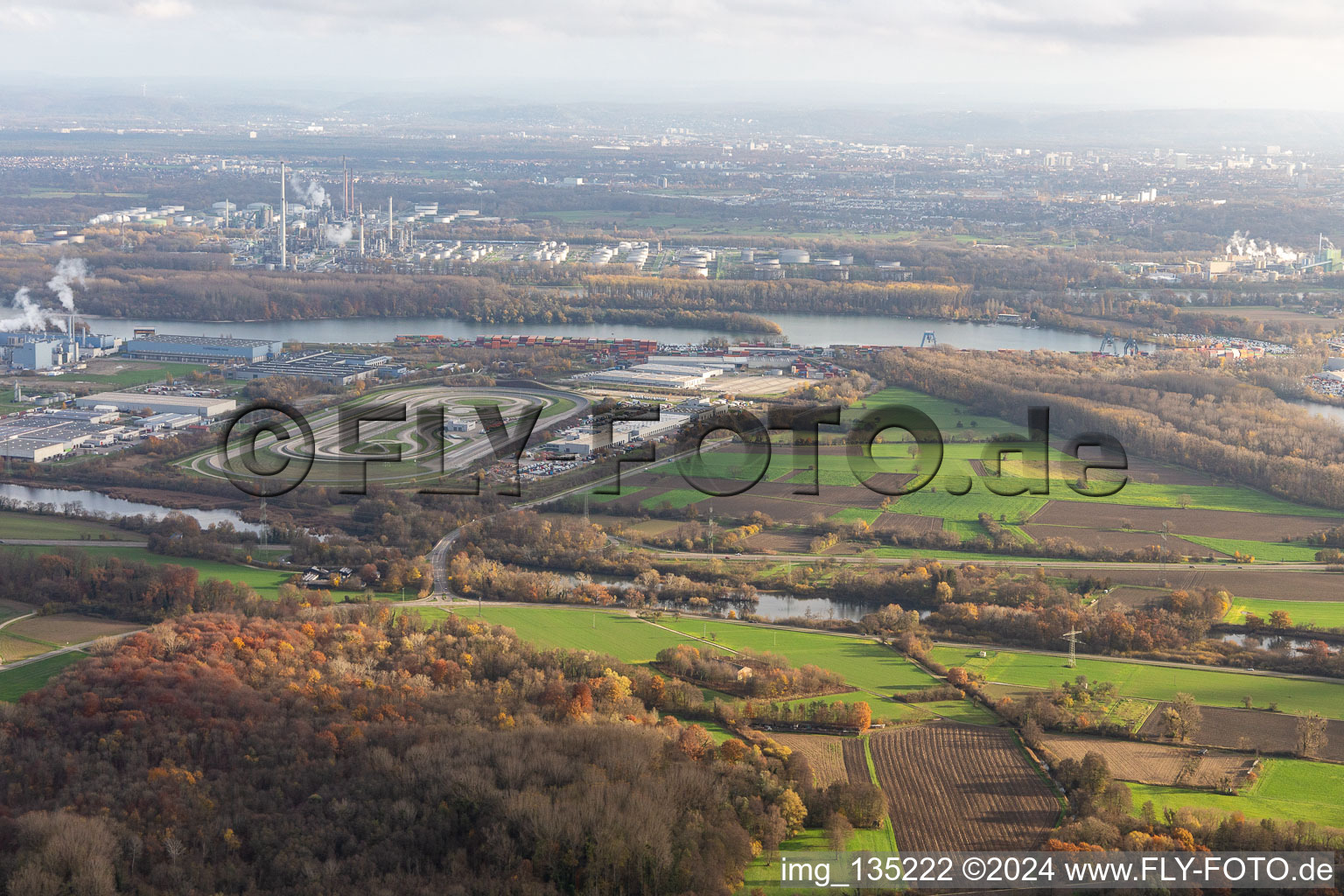 Planned expansion area of Daimler-Trucks AG in Wörth am Rhein in the state Rhineland-Palatinate, Germany