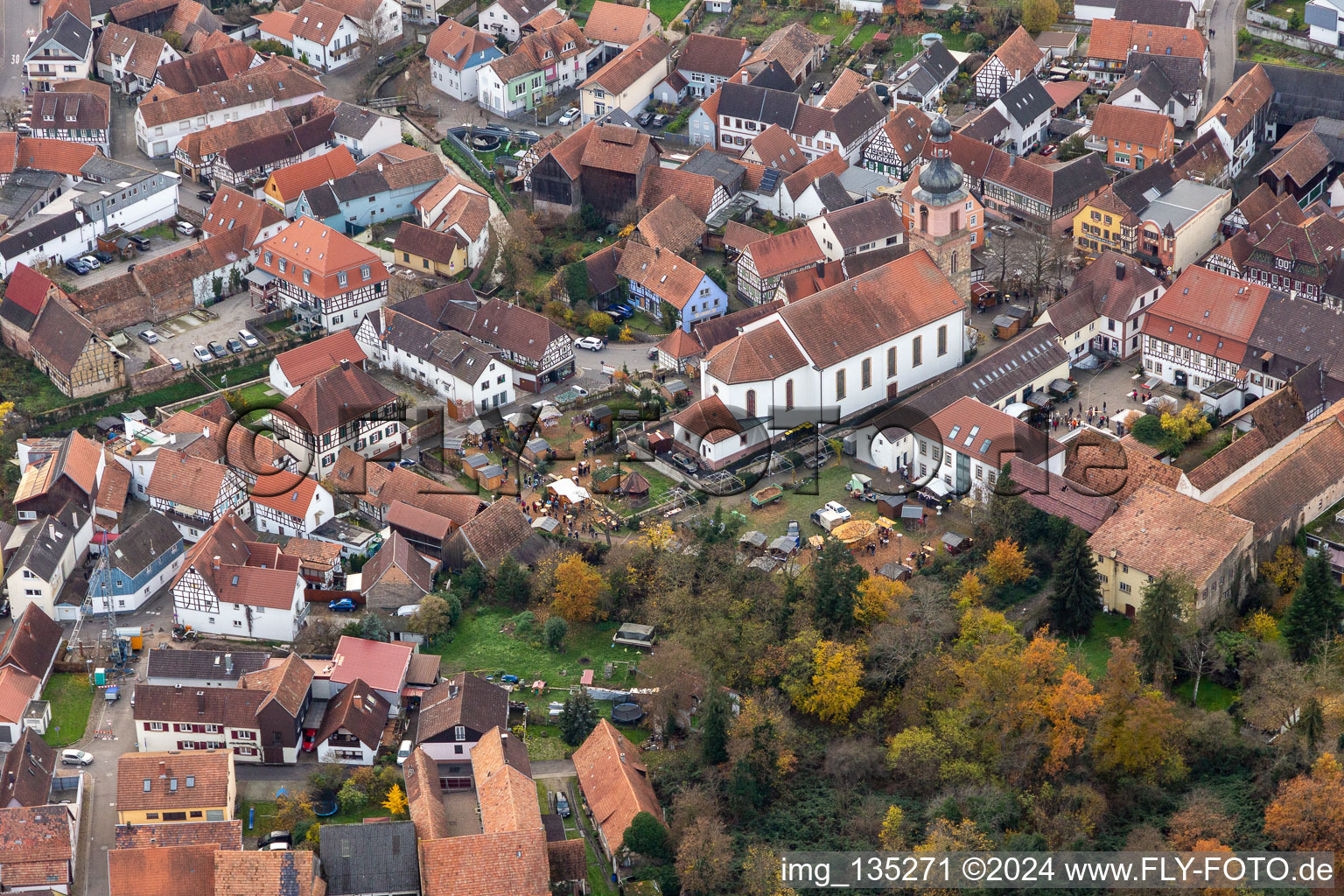 Anneresl Christmas Market in Rheinzabern in the state Rhineland-Palatinate, Germany