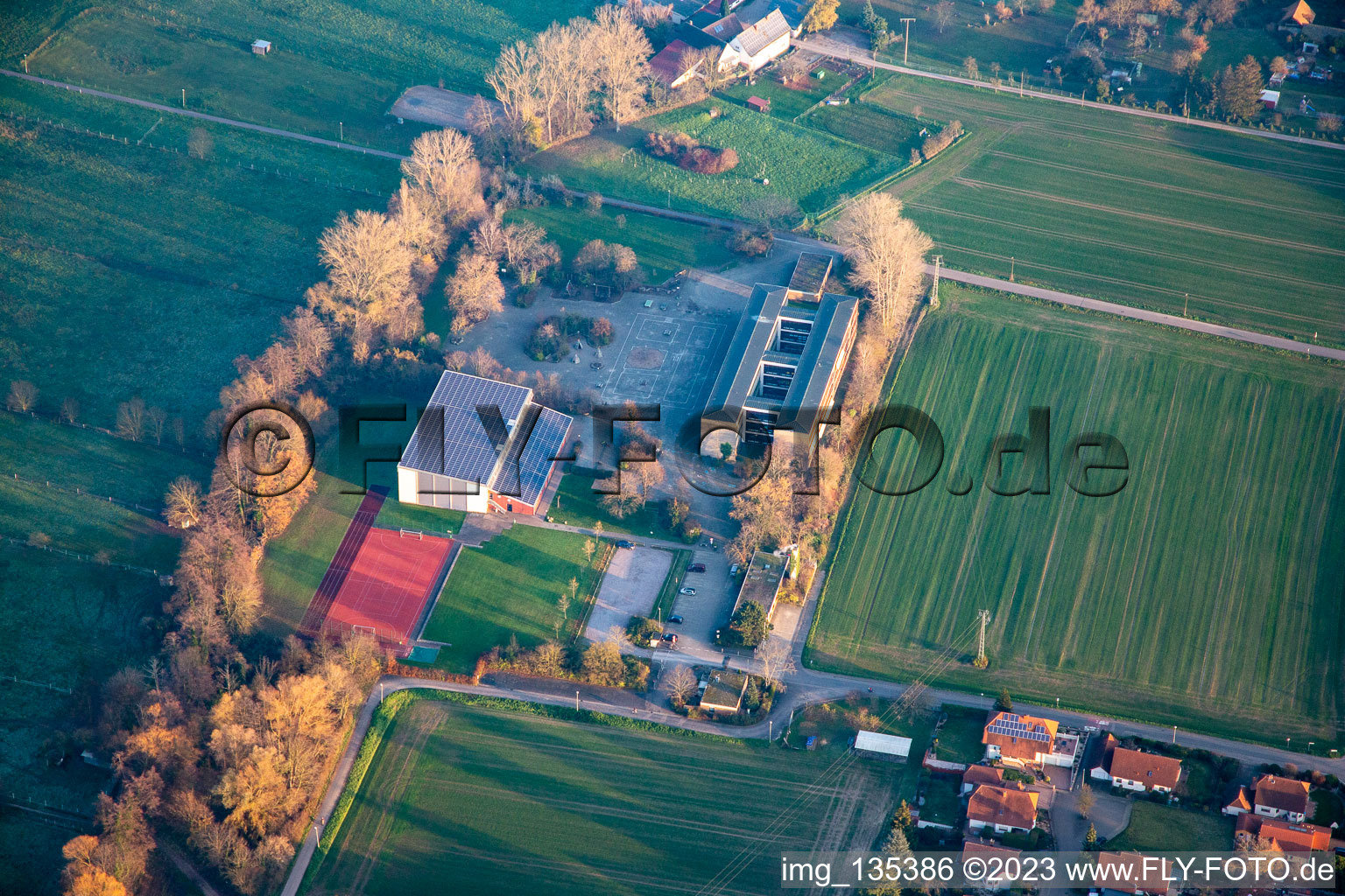 Klingbach School in the district Ingenheim in Billigheim-Ingenheim in the state Rhineland-Palatinate, Germany