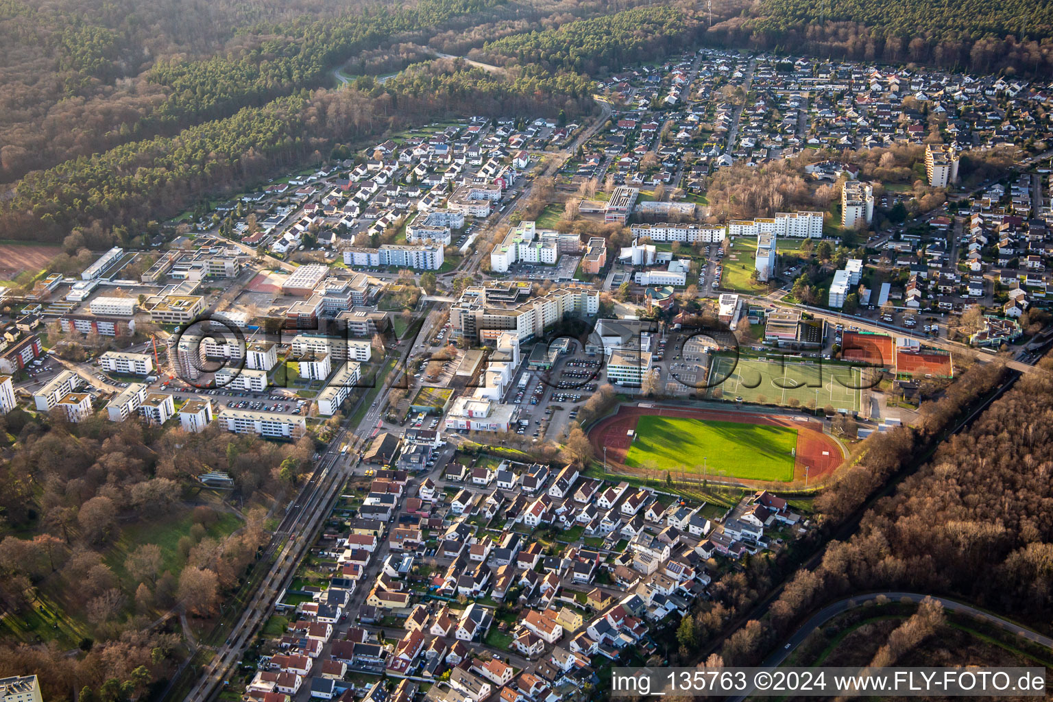 Dorschberg, Hans-Martin-Schleyer-Strasse in Wörth am Rhein in the state Rhineland-Palatinate, Germany