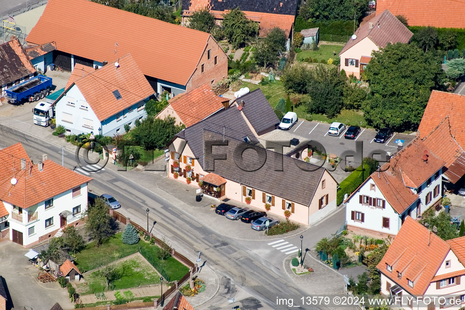 Salmbach in the state Bas-Rhin, France out of the air