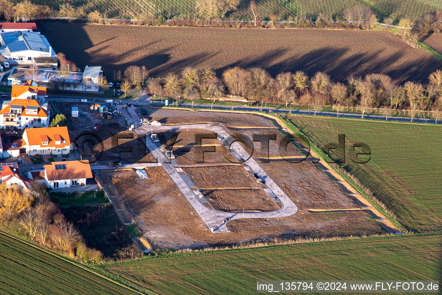 Development of the new development area on Impflinger Straße in the district Mörzheim in Landau in der Pfalz in the state Rhineland-Palatinate, Germany