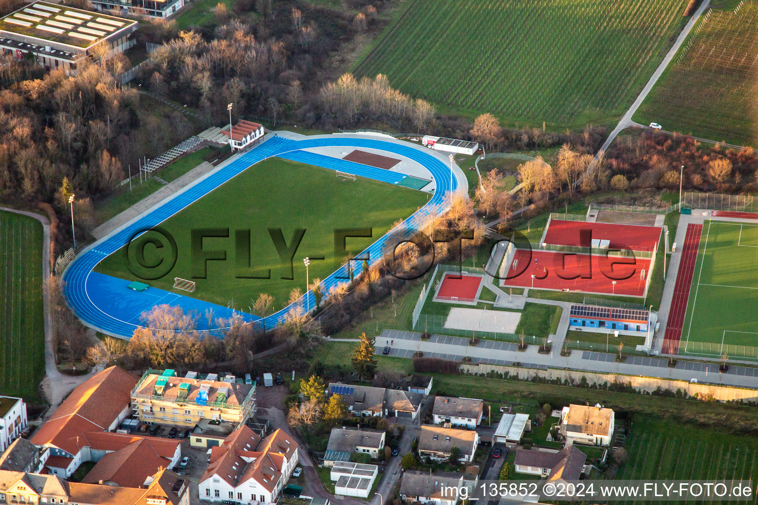 Weinstrasse Stadium and Edenkoben Sports Complex in Maikammer in the state Rhineland-Palatinate, Germany