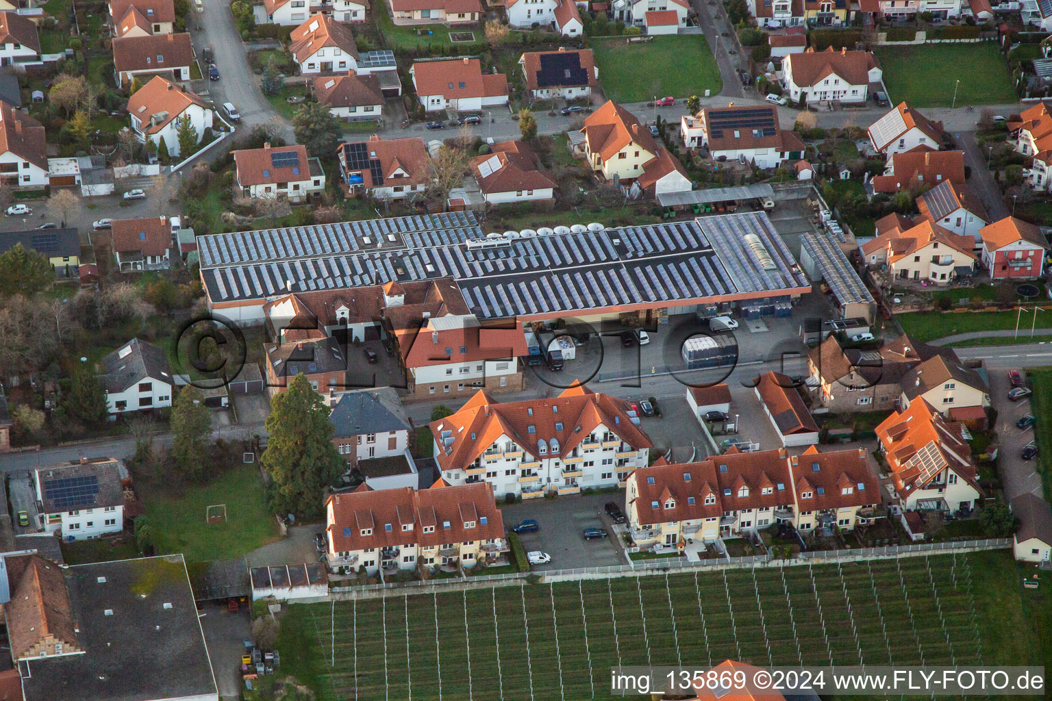 Ludwig Schneider Winery - technical operations in Maikammer in the state Rhineland-Palatinate, Germany