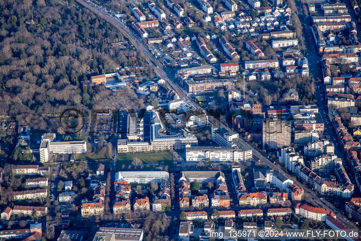 Haid-und-Neu-Straße in the district Oststadt in Karlsruhe in the state Baden-Wuerttemberg, Germany