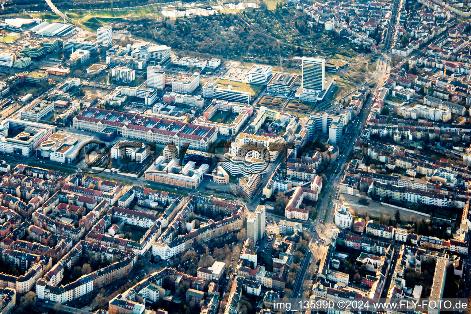 ZKM, Brauerstr in the district Südweststadt in Karlsruhe in the state Baden-Wuerttemberg, Germany