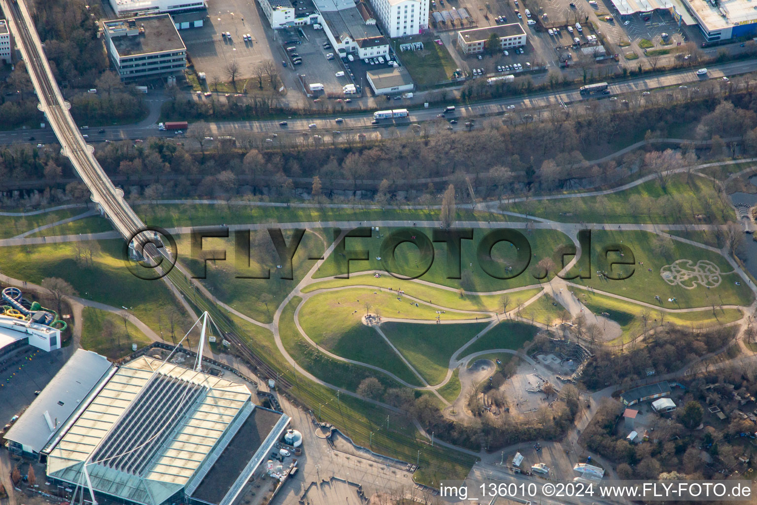 Mount Klotz in the Günther Klotz complex in the district Südweststadt in Karlsruhe in the state Baden-Wuerttemberg, Germany