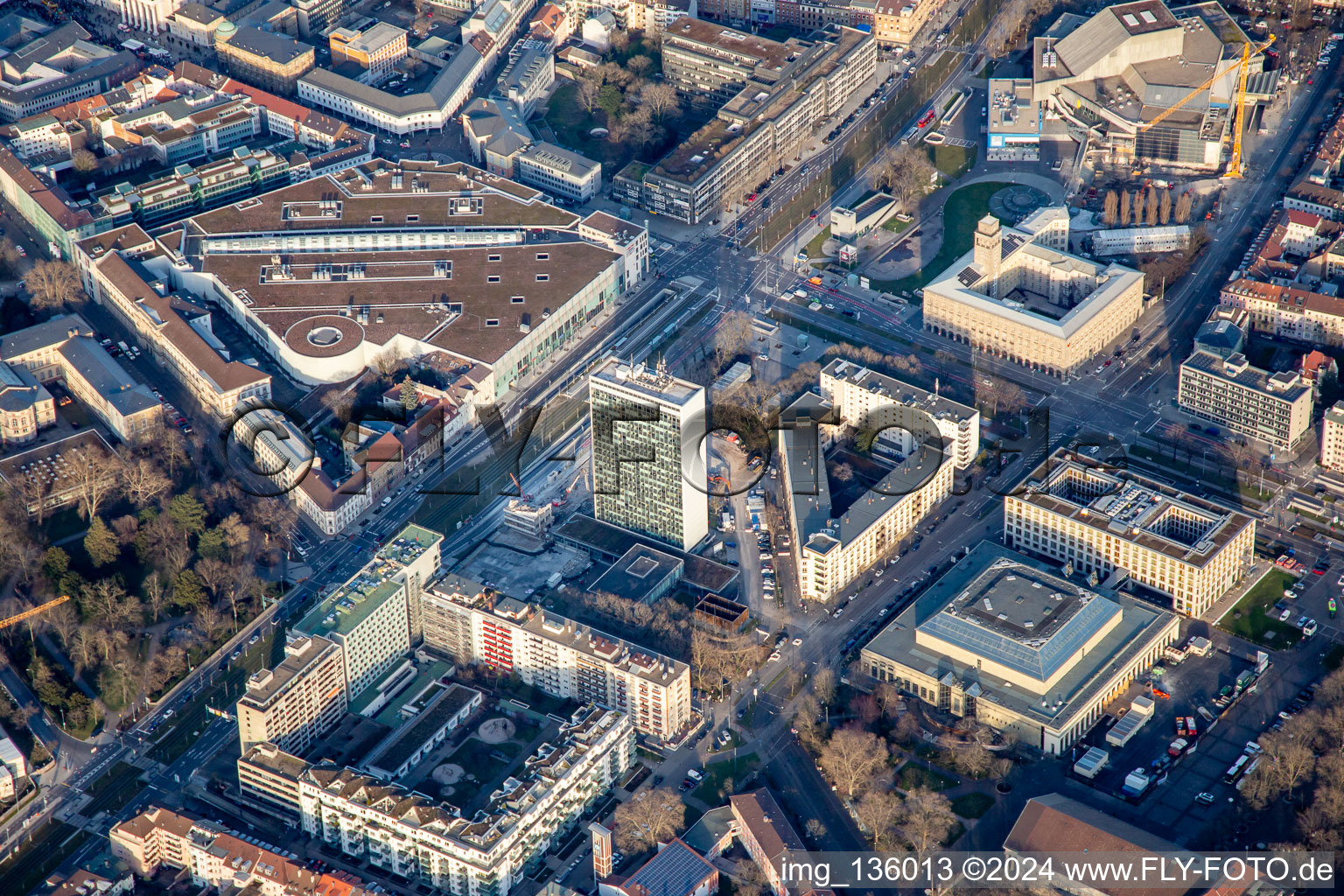 Karlsruhe Exhibition and Congress Center in the district Südweststadt in Karlsruhe in the state Baden-Wuerttemberg, Germany