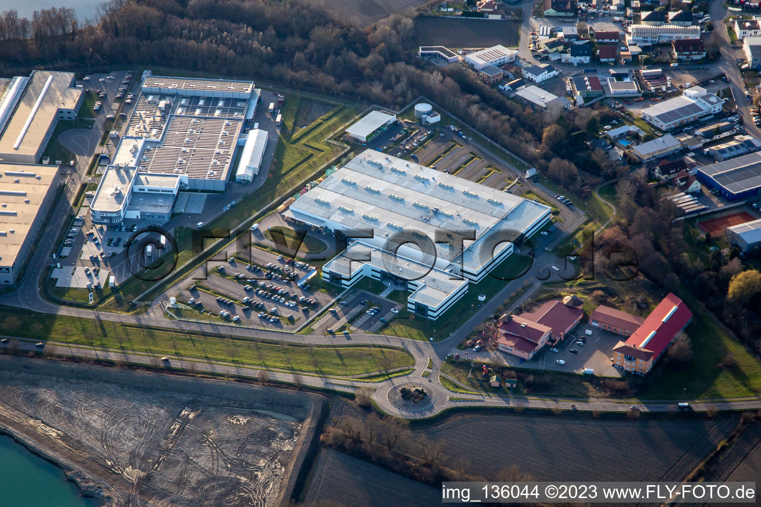 Faurecia Interior Systems factory premises in Hagenbach in the state Rhineland-Palatinate, Germany