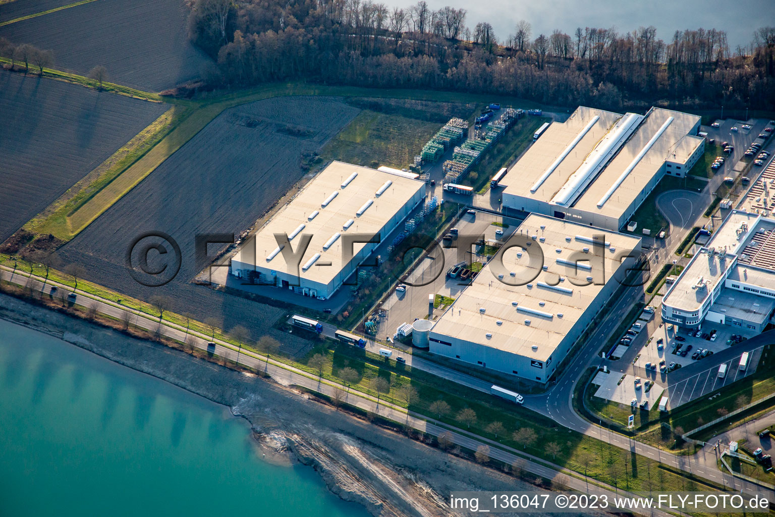 Factory premises of nobless doors and Linde & Wiemann in Hagenbach in the state Rhineland-Palatinate, Germany