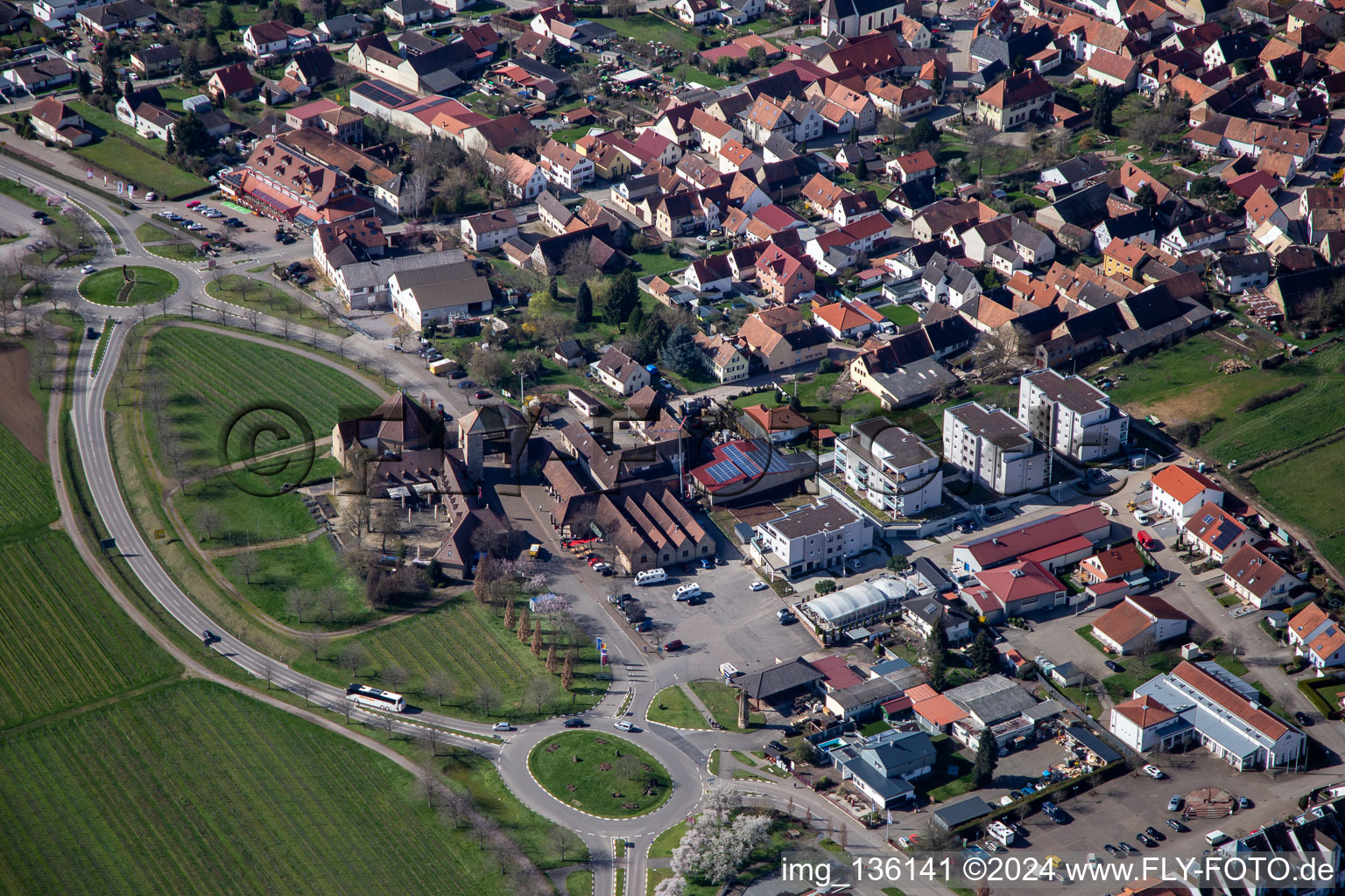 New apartment buildings on Sylvanerstr in the district Schweigen in Schweigen-Rechtenbach in the state Rhineland-Palatinate, Germany