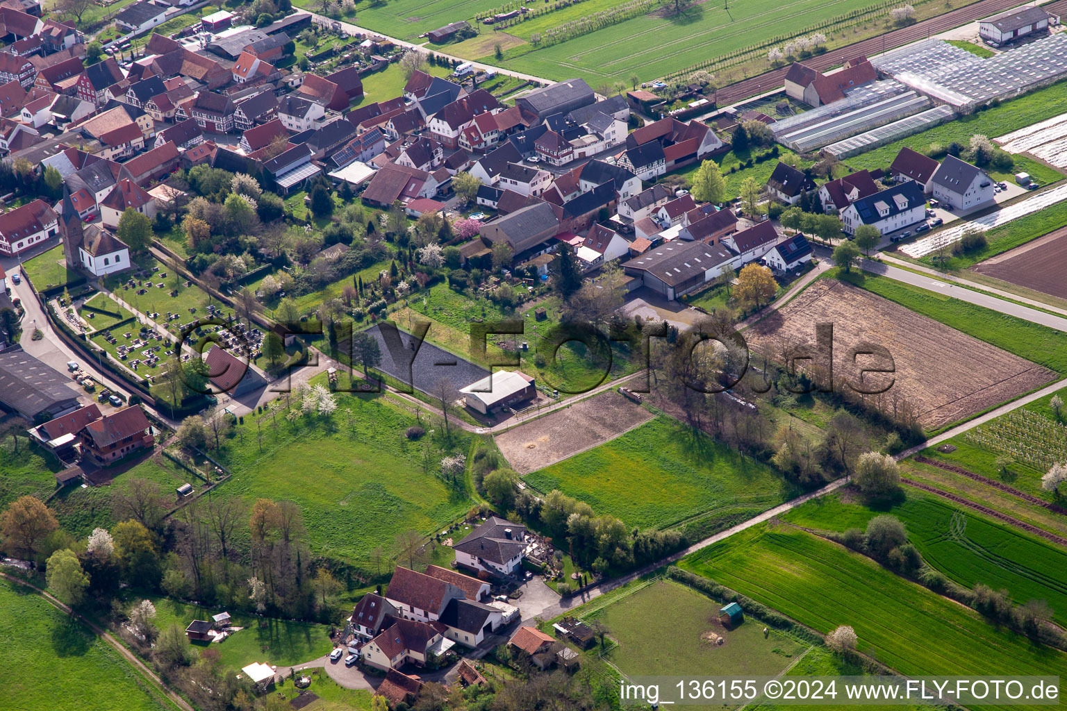 Riding facility at the cemetery in Winden in the state Rhineland-Palatinate, Germany