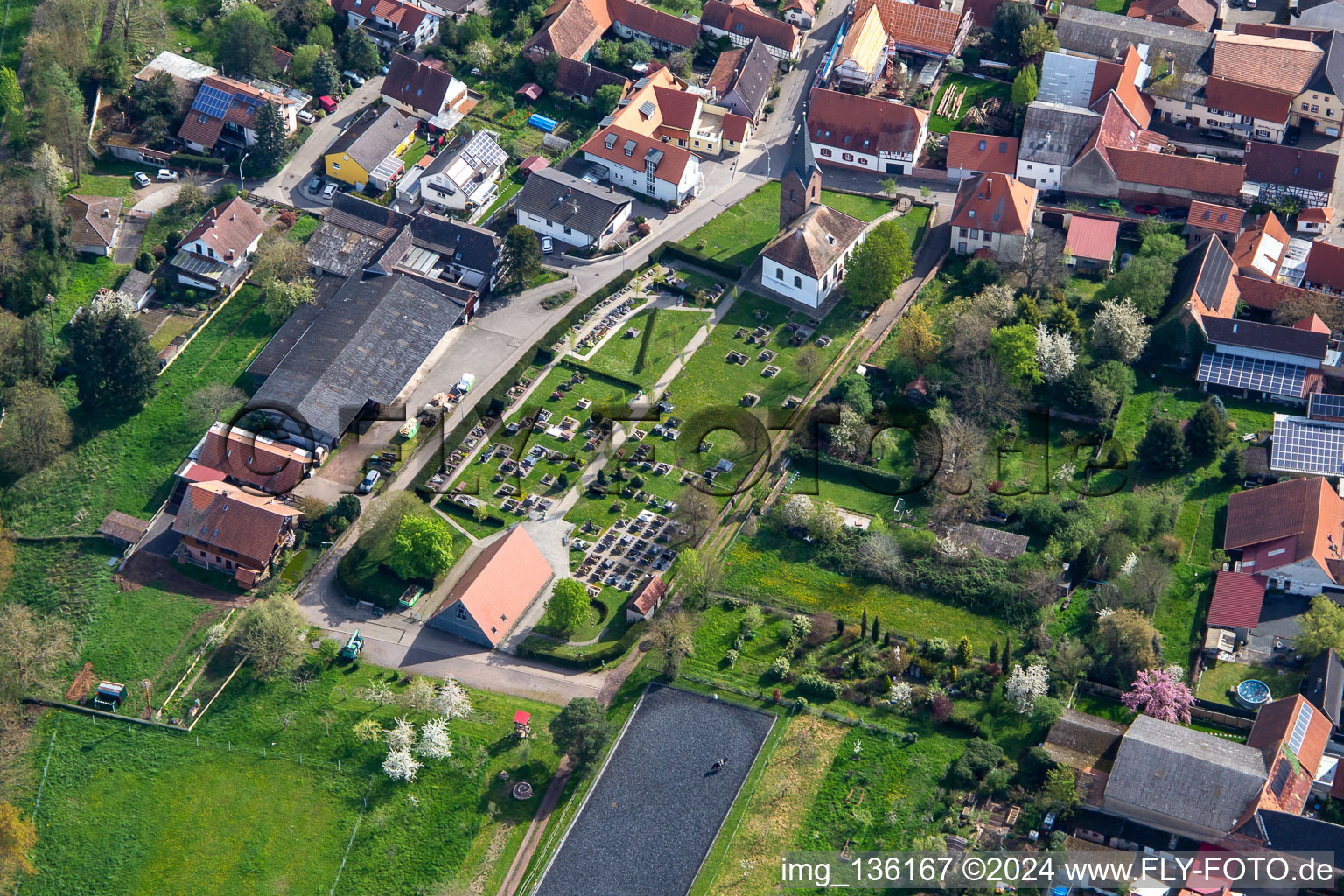 Cemetery in Winden in the state Rhineland-Palatinate, Germany