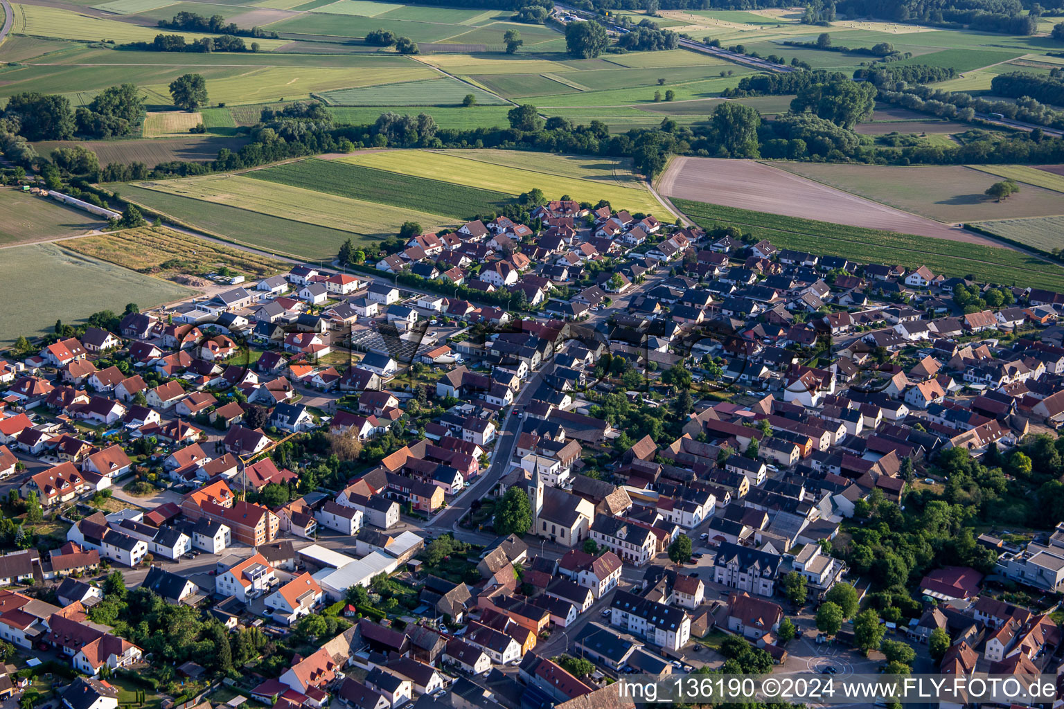 Rülzheimerstr in Kuhardt in the state Rhineland-Palatinate, Germany