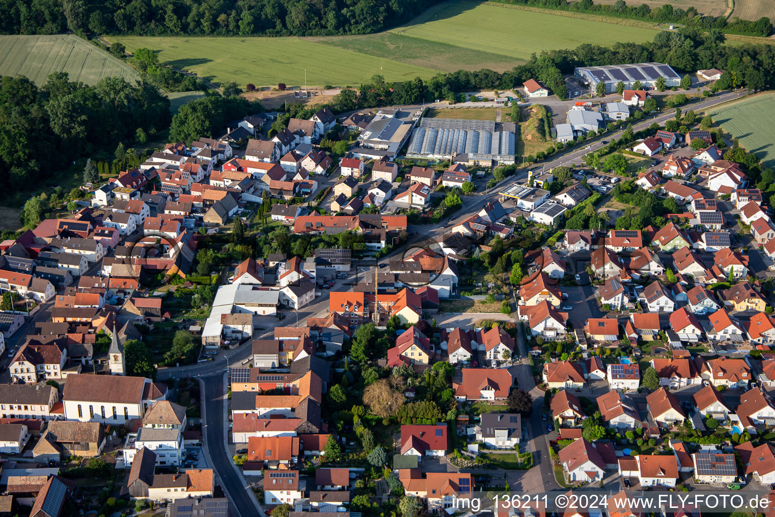 Rheinstr in Kuhardt in the state Rhineland-Palatinate, Germany