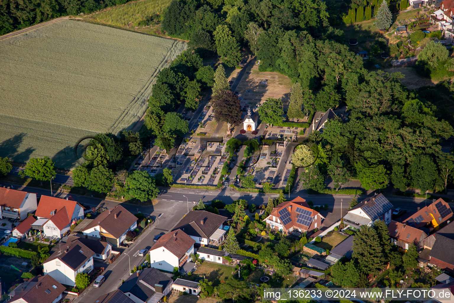 Cemetery in Kuhardt in the state Rhineland-Palatinate, Germany