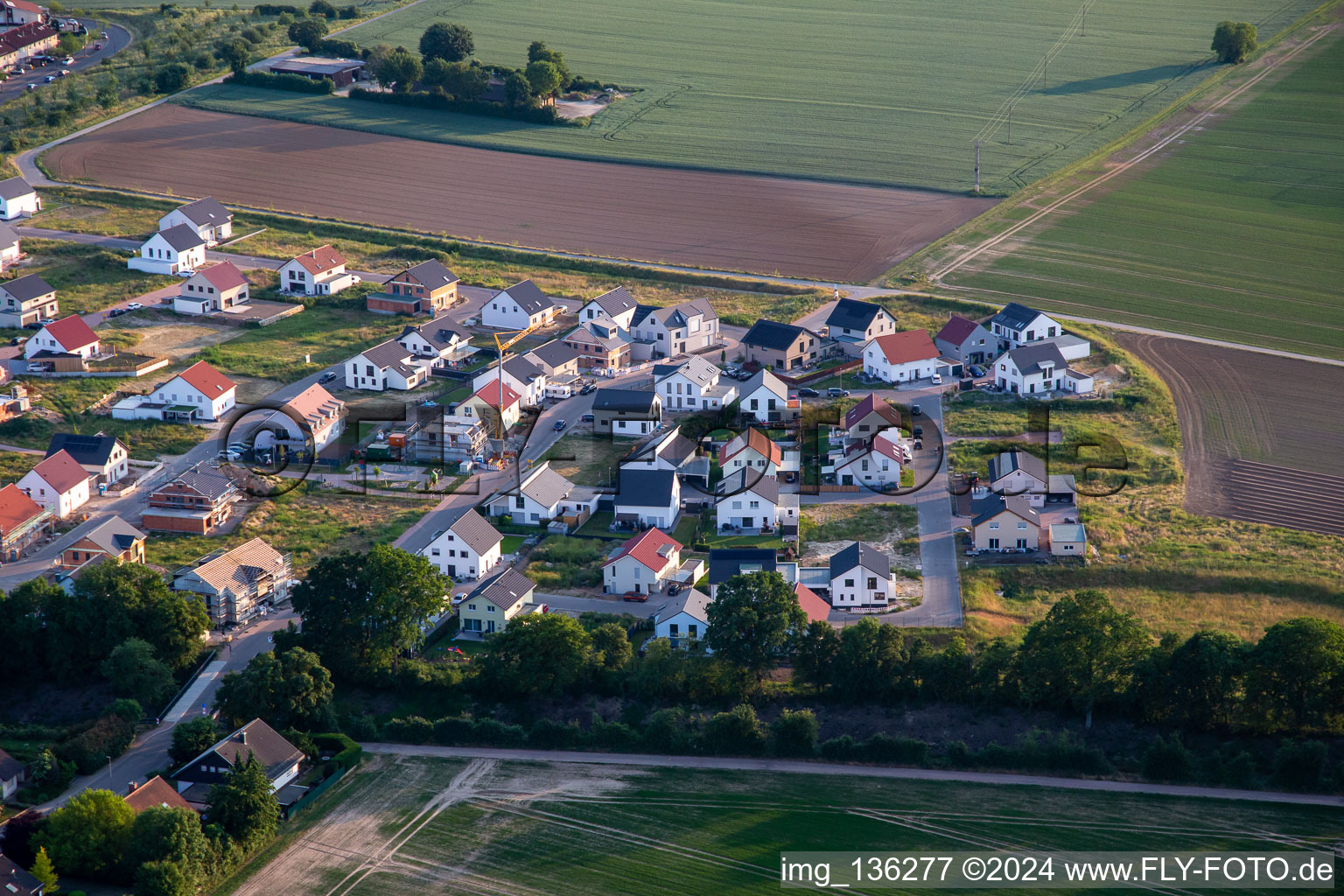 New development area in Kandel in the state Rhineland-Palatinate, Germany