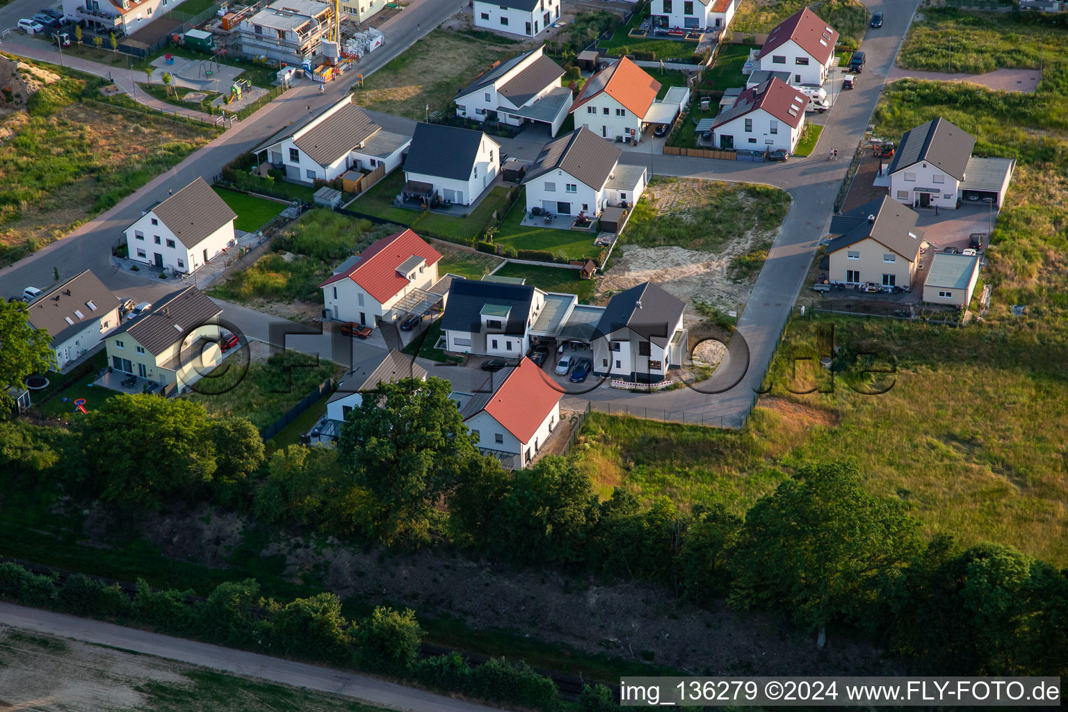 New development Narzissenweg in Kandel in the state Rhineland-Palatinate, Germany