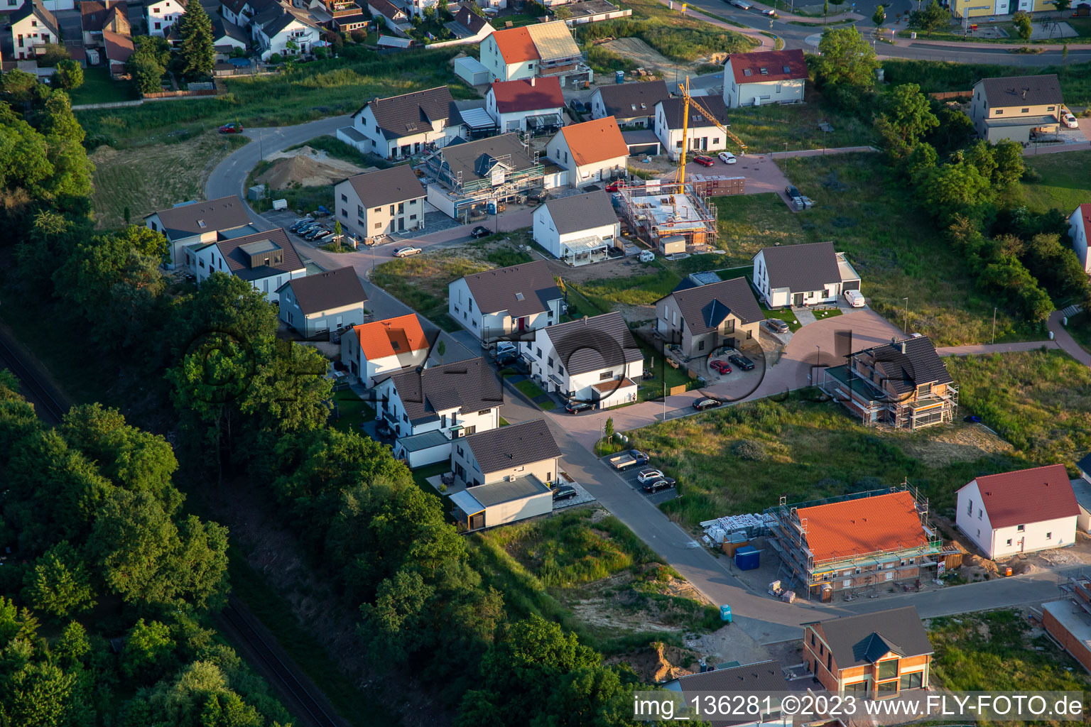 Rosenweg new development area in Kandel in the state Rhineland-Palatinate, Germany