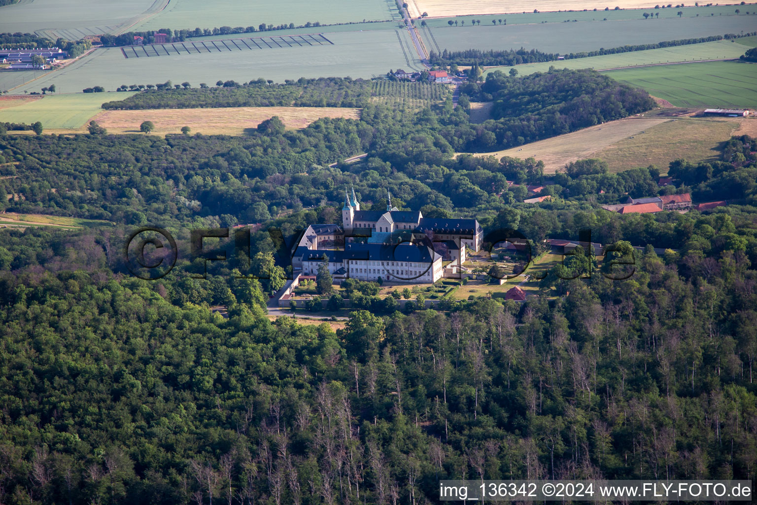 Huysburg Monastery in the district Röderhof in Huy in the state Saxony-Anhalt, Germany