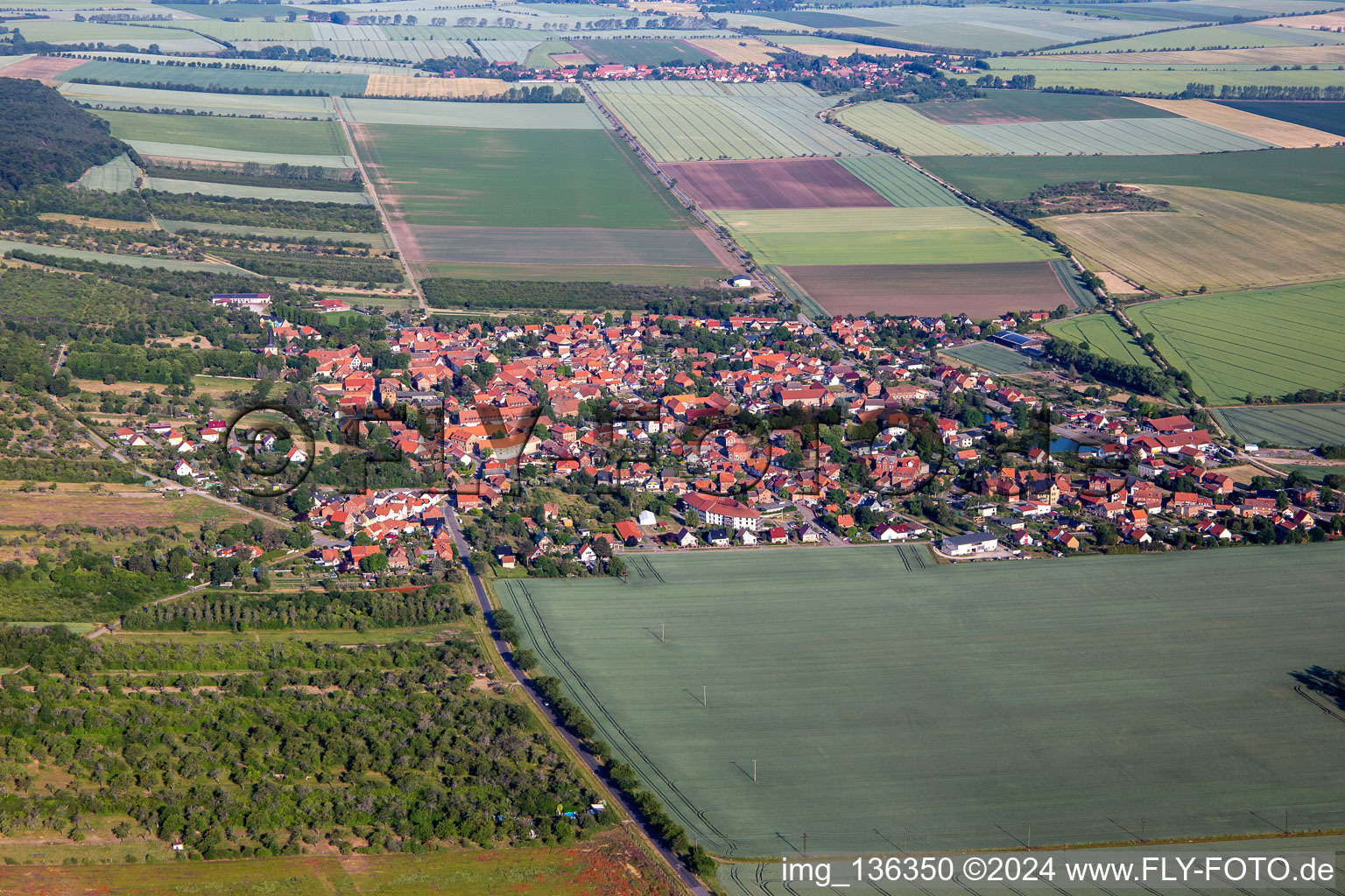 From the southeast in the district Dingelstedt am Huy in Huy in the state Saxony-Anhalt, Germany