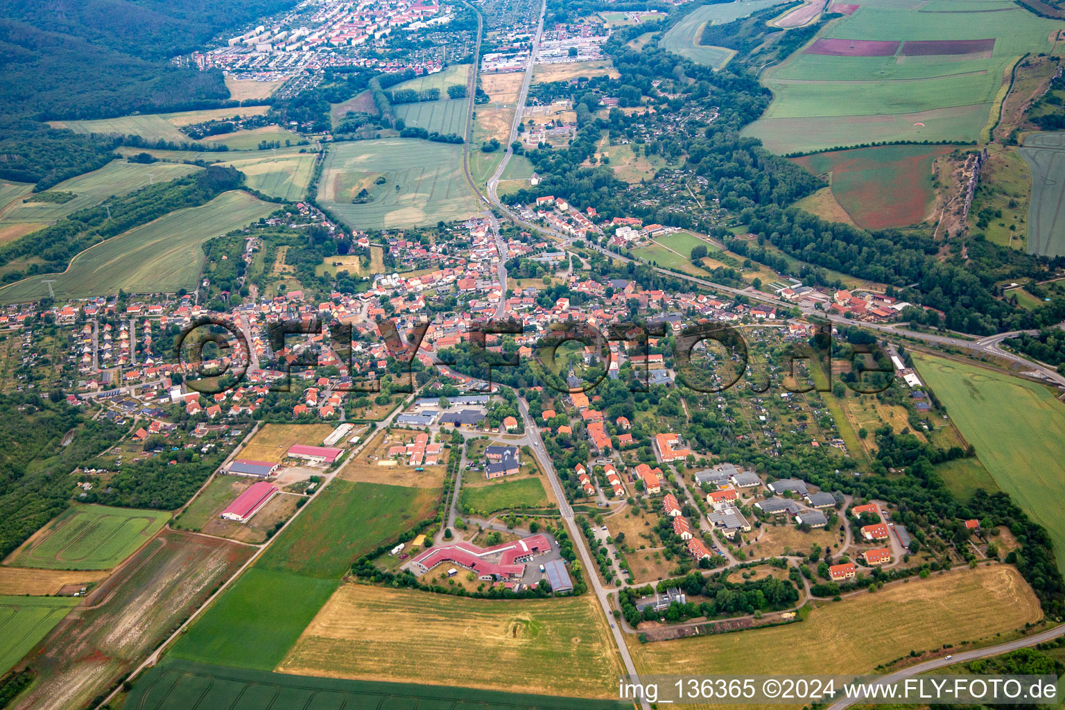 District Neinstedt in Thale in the state Saxony-Anhalt, Germany