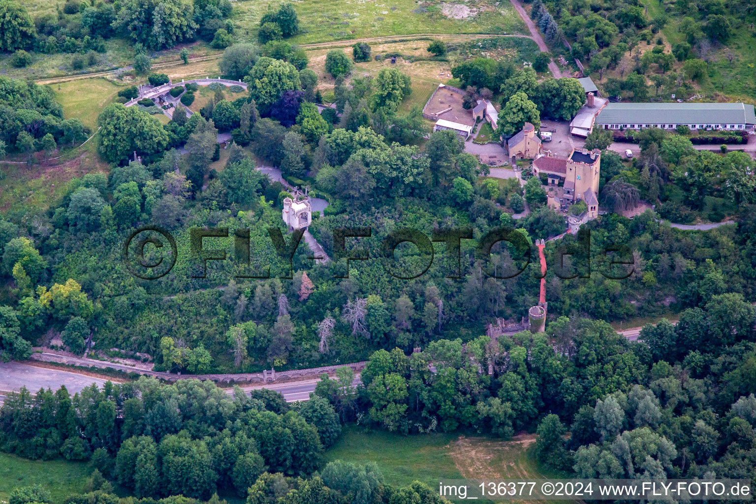 Roseburg Park in the district Rieder in Ballenstedt in the state Saxony-Anhalt, Germany